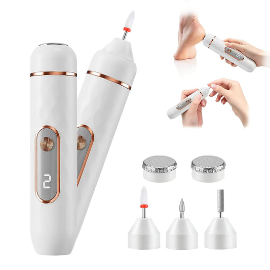 5-in-1 Rechargeable Electric Foot Callus Remover & Nail Grinder Pedicure Set